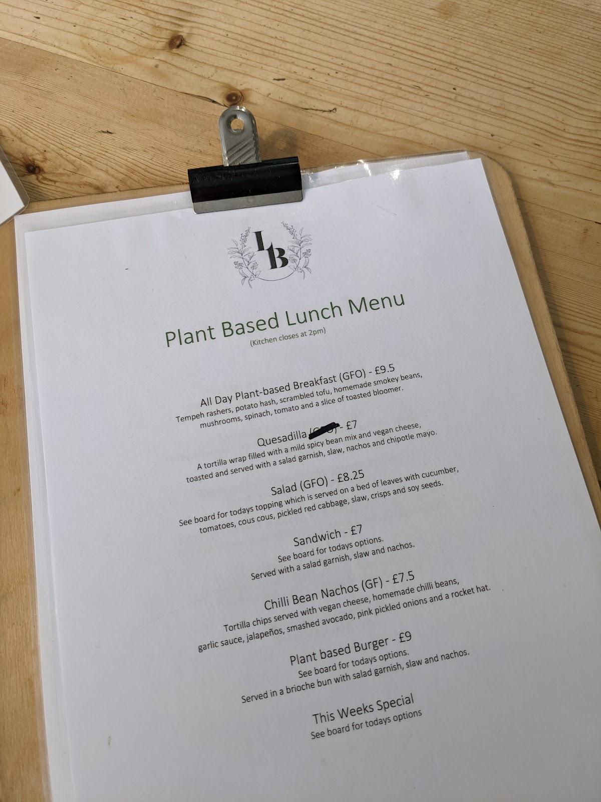 Menu at Love Brew Cafe, Scarborough