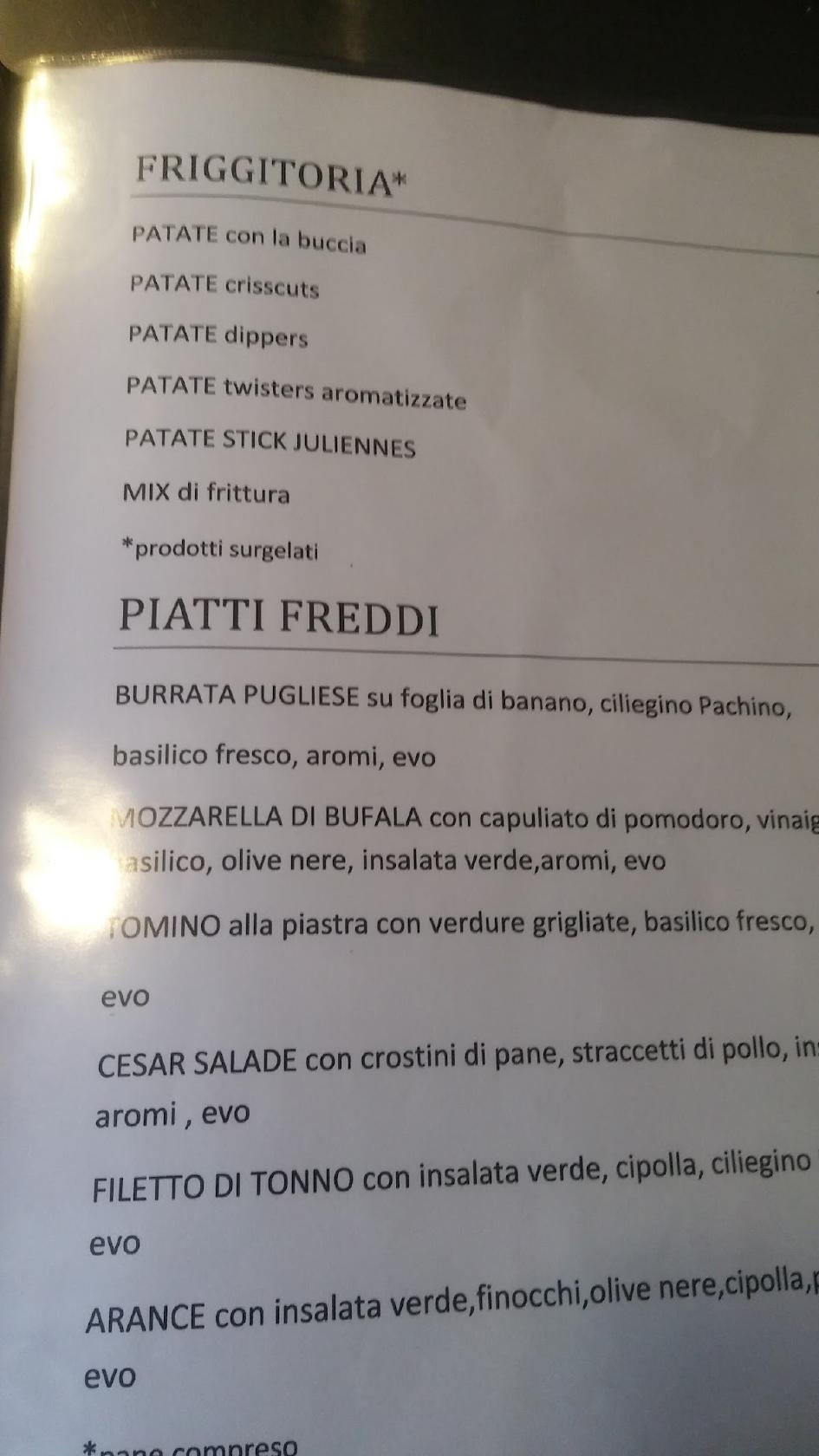 Menu at Steak House Esperia restaurant, Noto