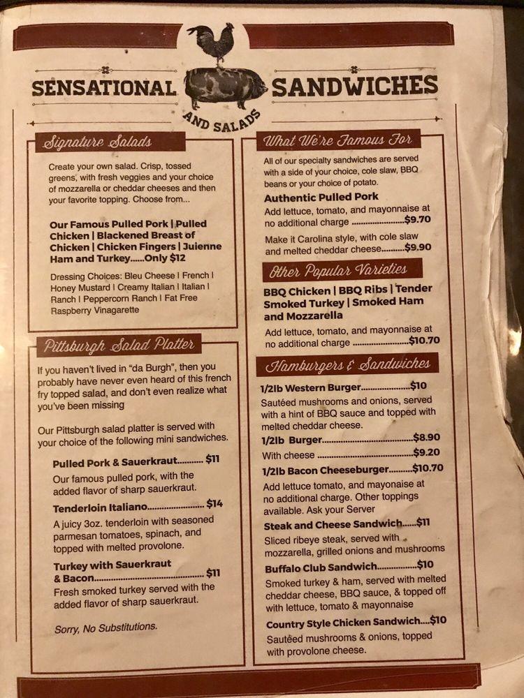 Menu at AlEOops restaurant, Lancaster