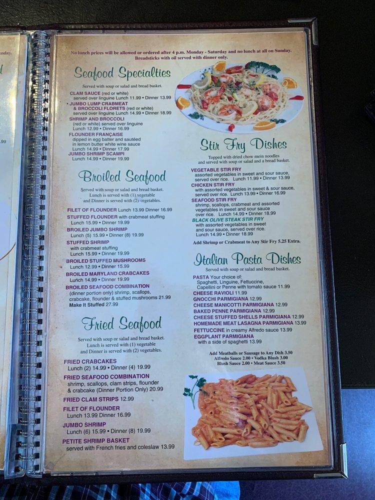 Menu at Black Olive Restaurant & Pizzeria, Vineland