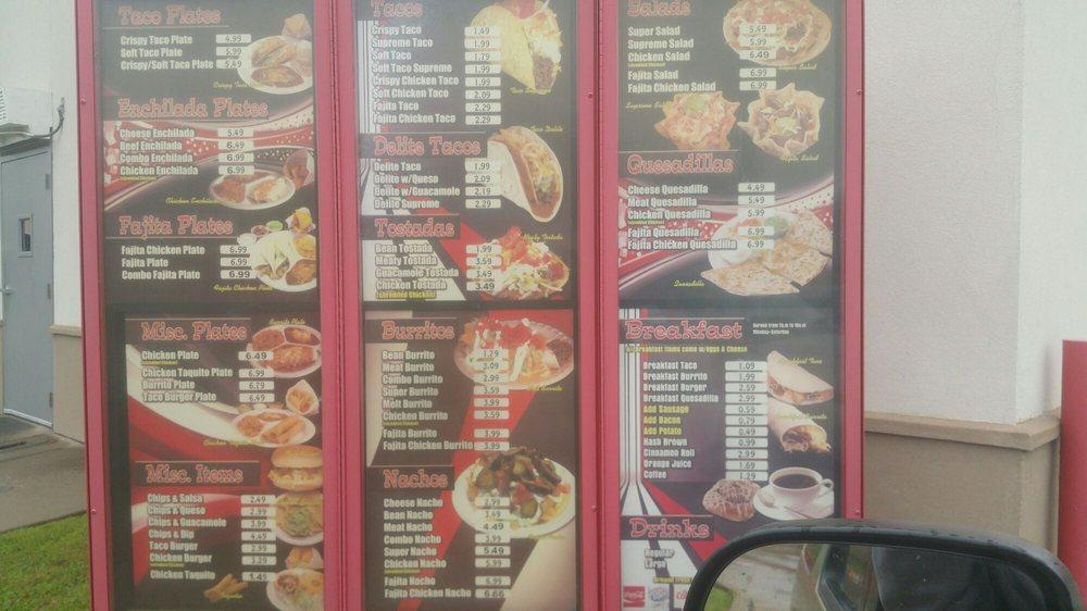 Menu At Taco Delite Restaurant Plano Coit Rd