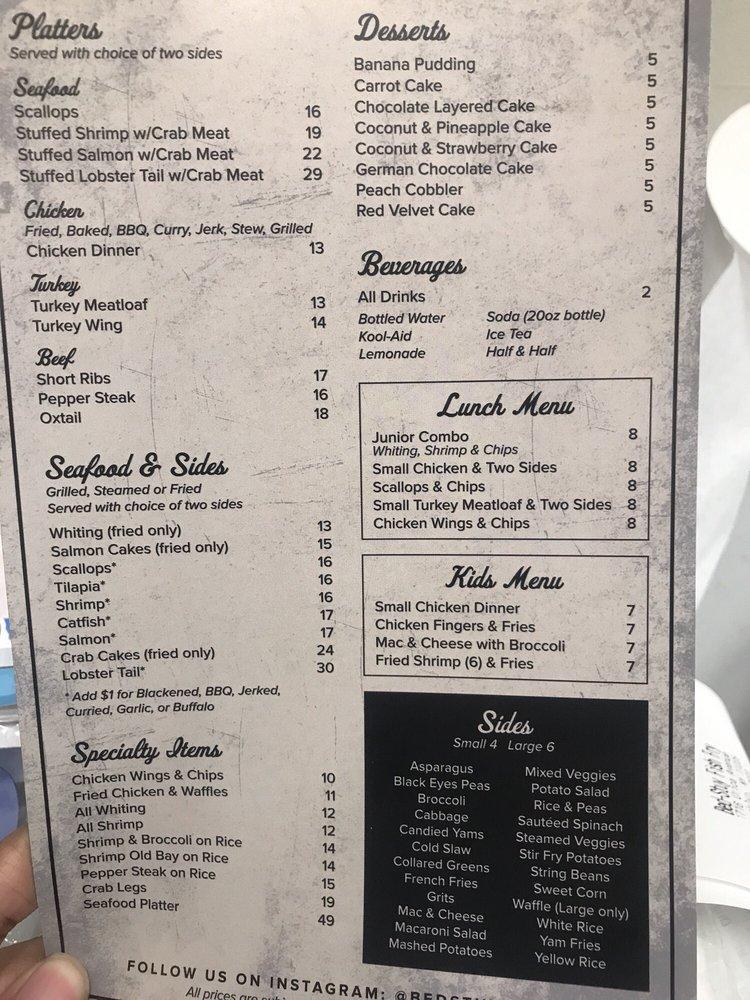 Carta del restaurante Bed Stuy Fish Fry, Nueva York, Utica Ave