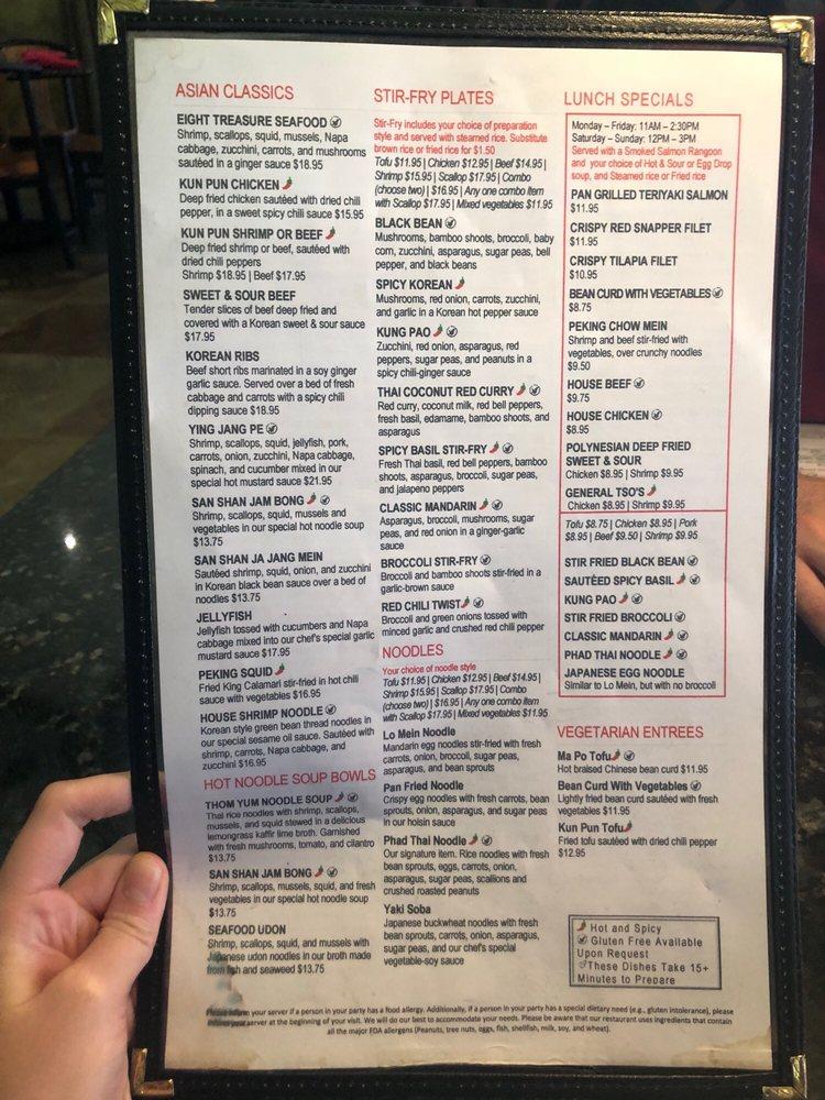 Menu at Red Snapper restaurant, Kansas City, Ward Pkwy