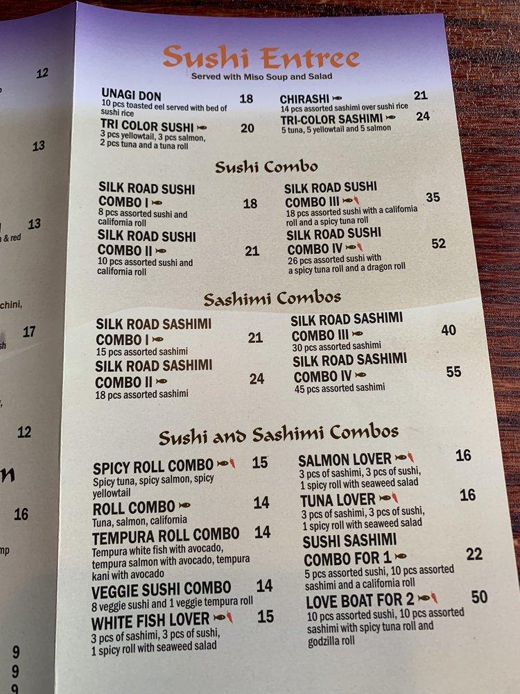 Menu at Silk Road pub & bar, Waynesboro