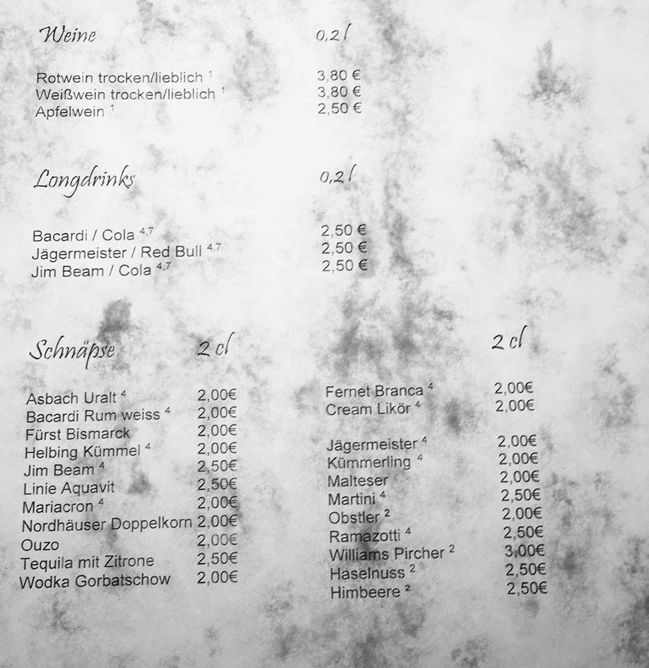 Speisekarte von Gasthaus Fuldatal restaurant, Fuldatal