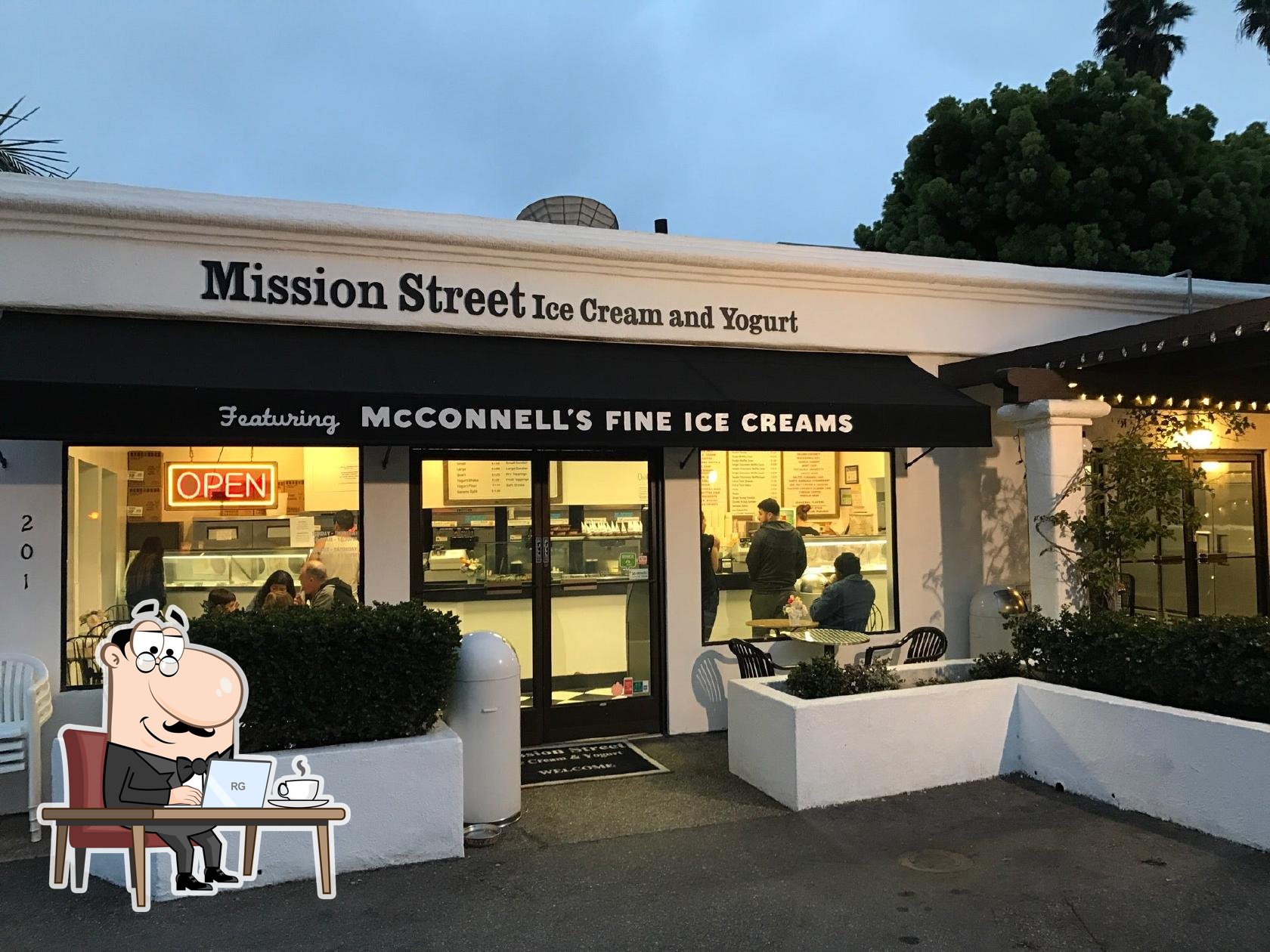 Mission Street Ice Cream & Yogurt featuring McConnell's Fine Ice Cream