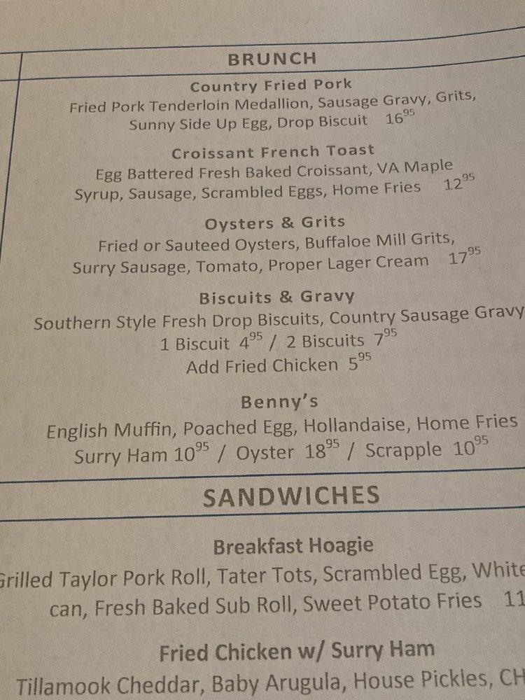 Menu at Coach House Bar & Grill, Norfolk
