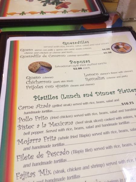 Menu at La Sierra Mexican Restaurant, Selbyville