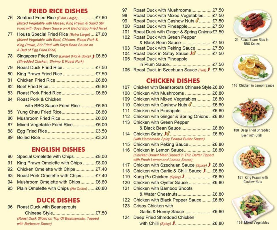 Menu at New Wok Chinese Takeaway restaurant, Tewkesbury, 28 Lee Rd