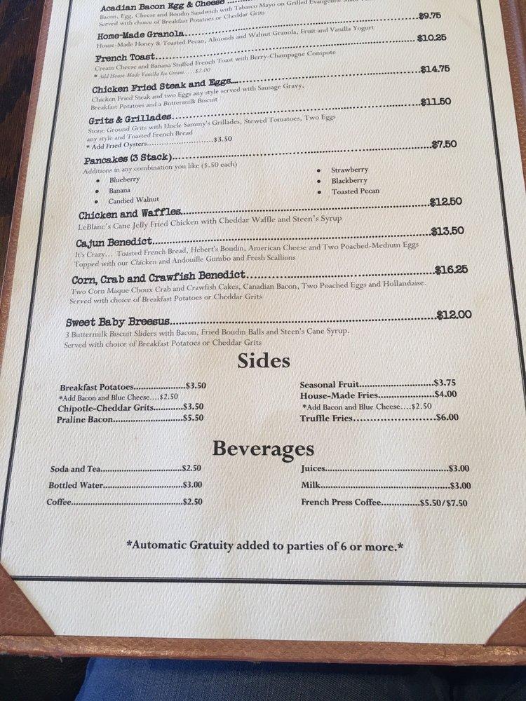 Menu at The French Press restaurant, Lafayette, 214 E Vermilion St