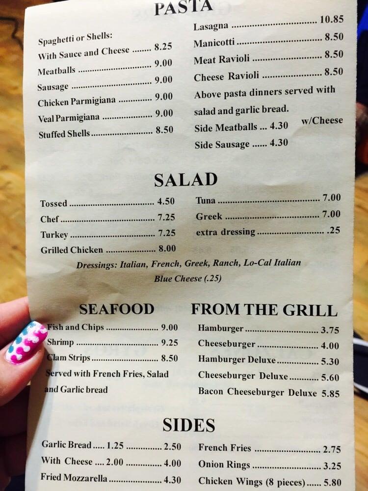 Menu at Wilson Pizza Palace pizzeria, Windsor