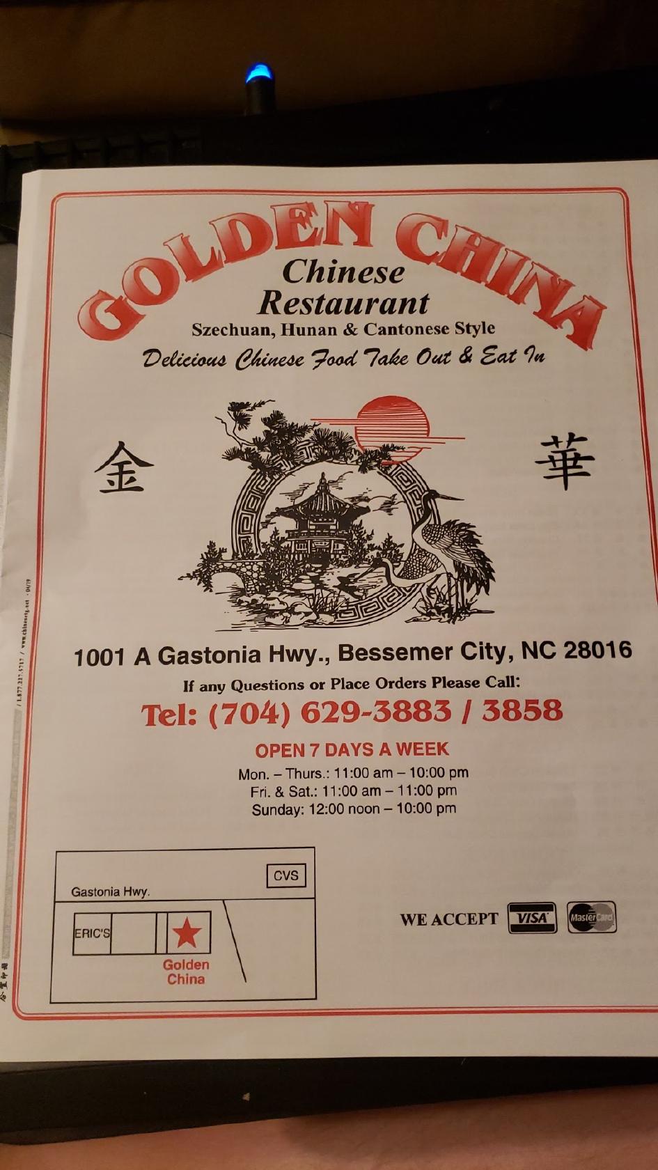 Golden China In Bessemer City Restaurant Menu And Reviews