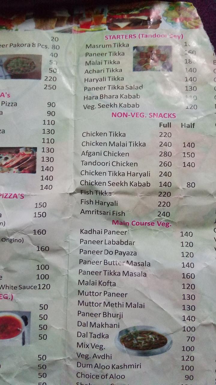 Menu At Jaggat Chicken Corner, Ambala Cantt