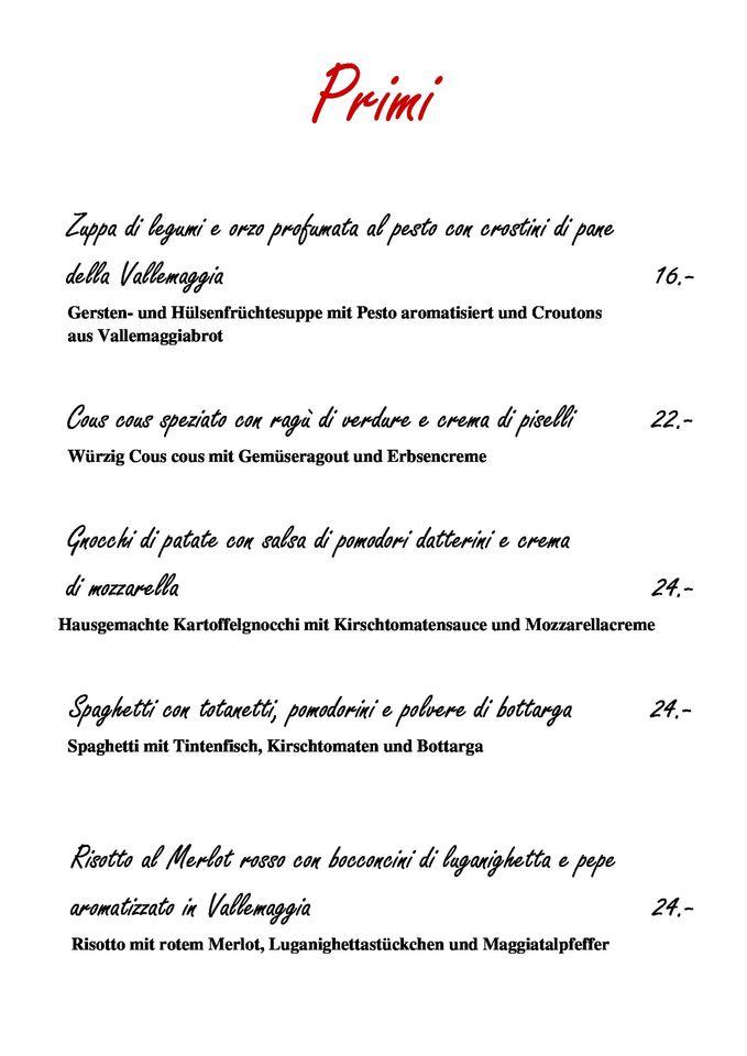 Menu di Locanda Poncini 