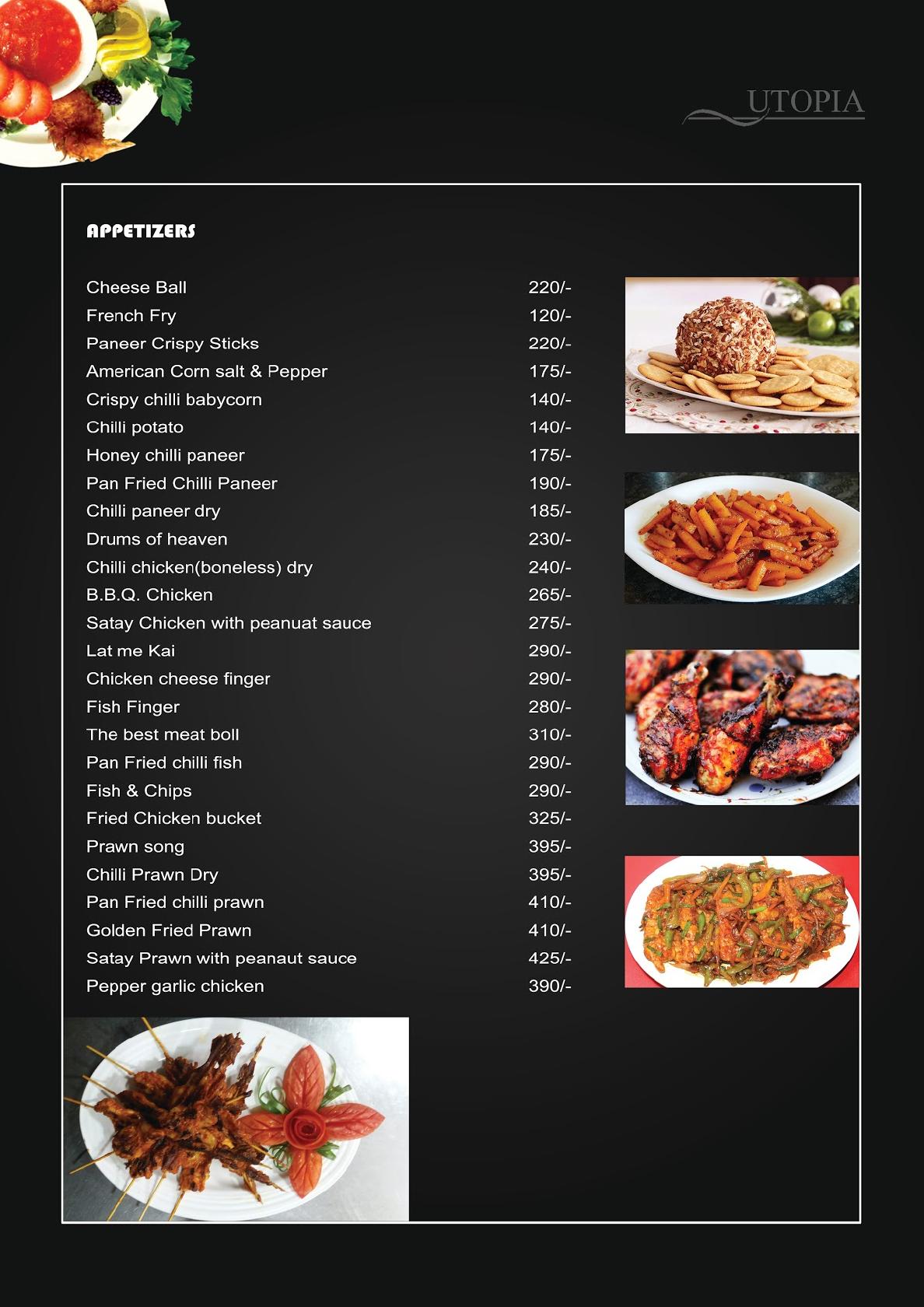 Menu at UTOPIA SKY LOUNGE & RESTAURANT, Guwahati, Wireless