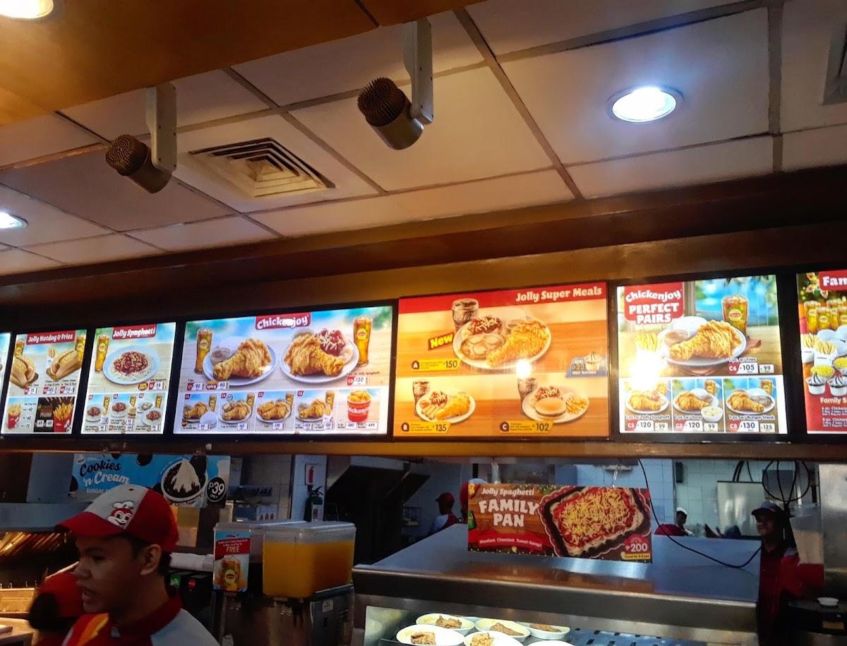 Menu at Jollibee restaurant, Iligan City, Roxas Ave