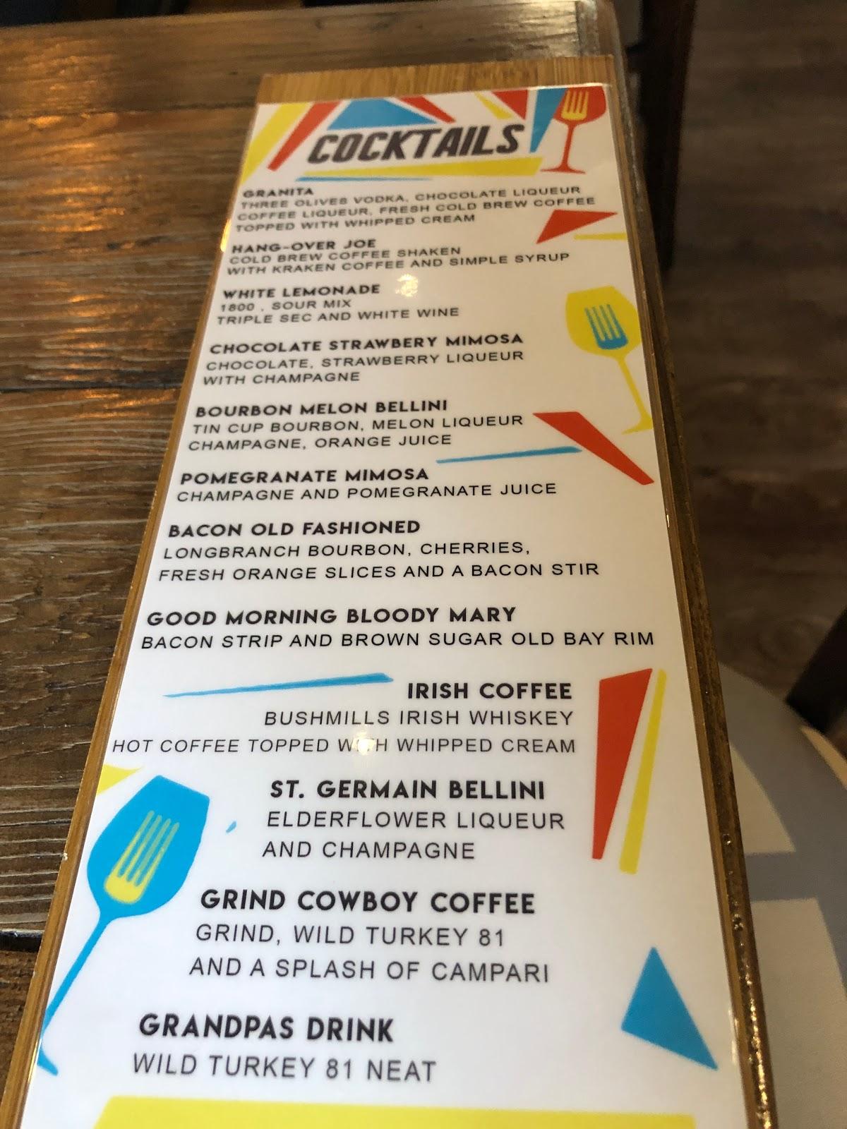 Menu at Fork N Biscuit restaurant, Fredericksburg