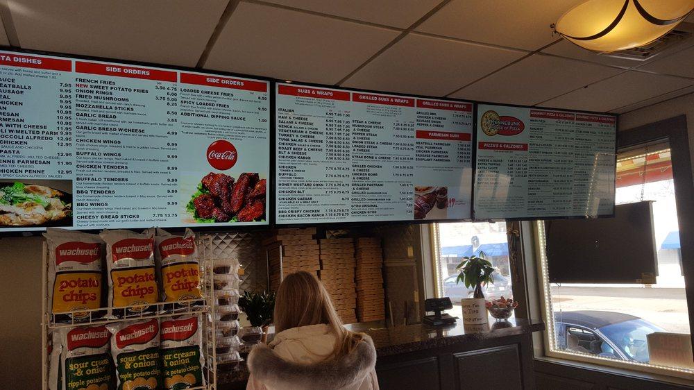 Menu at Kennebunk House of Pizza pizzeria, Kennebunk