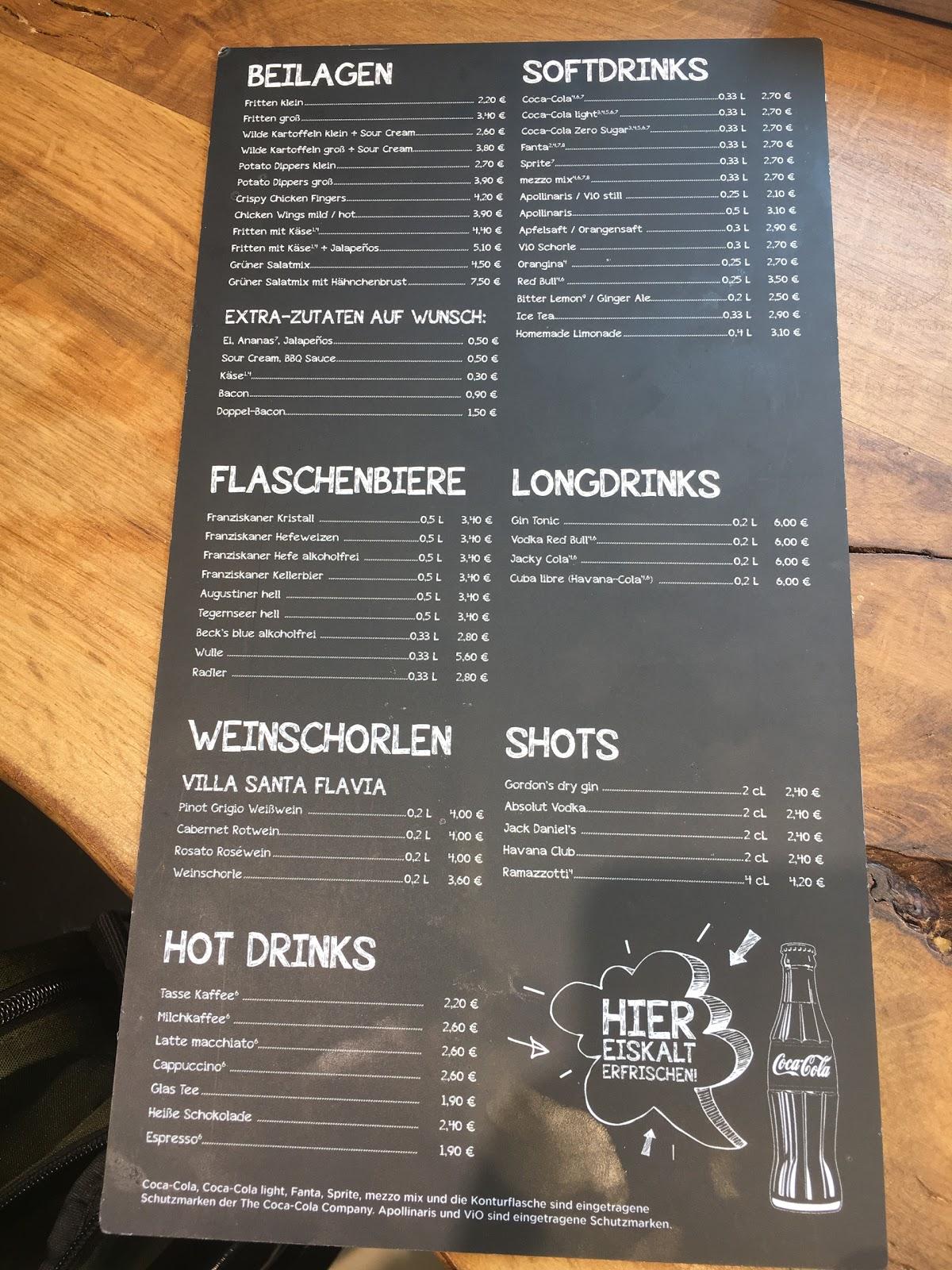 Speisekarte von Pops Burger & Sportsbar Stuttgart, Stuttgart