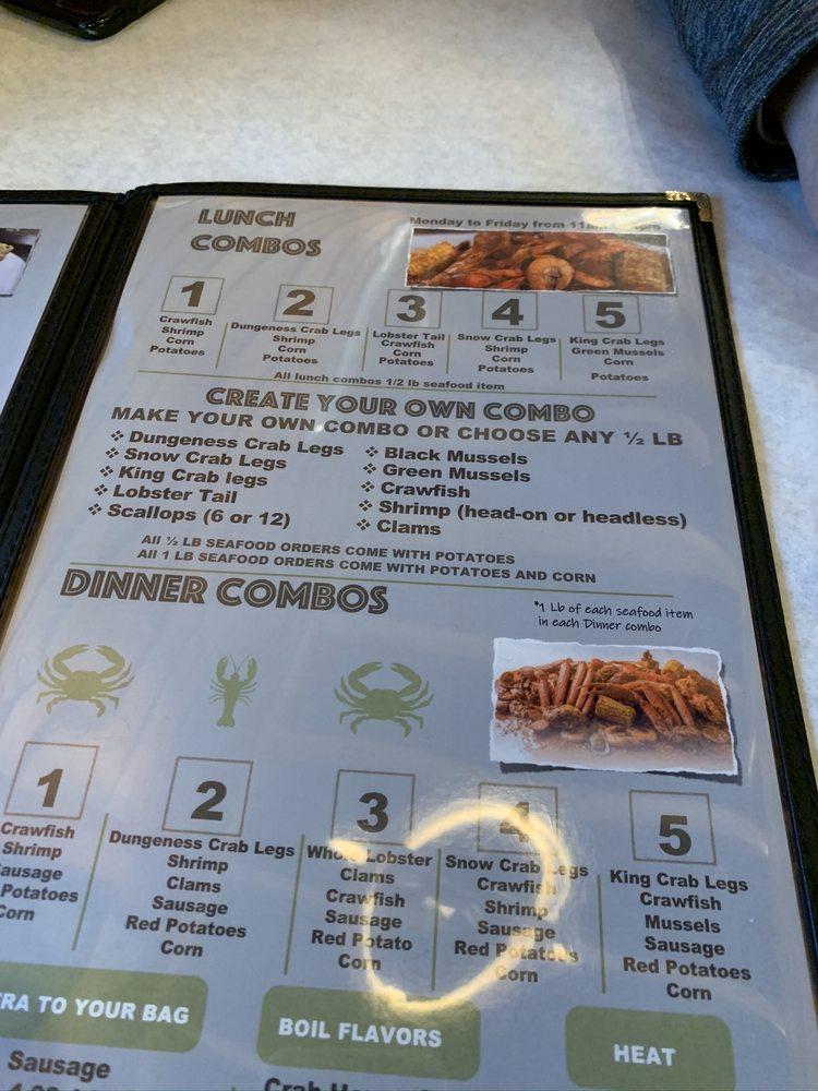 Menu at Storming Crab Youngstown restaurant, Youngstown