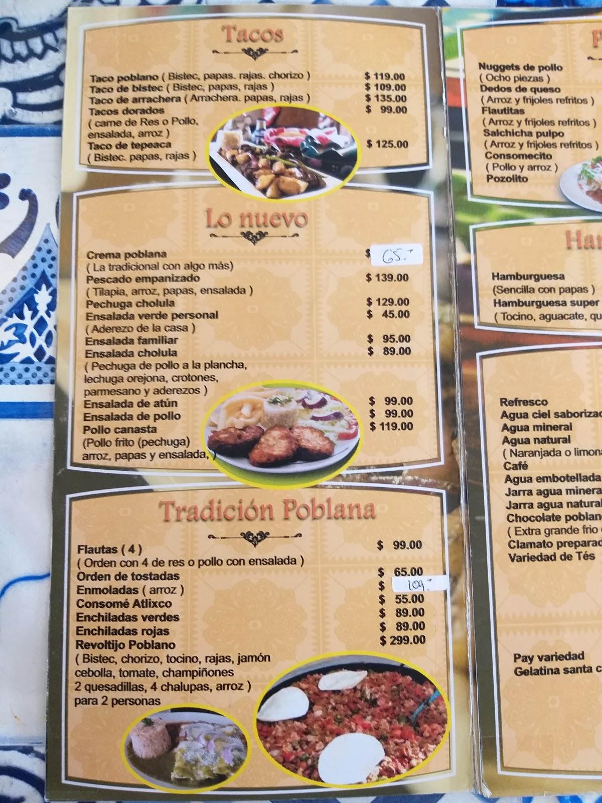 Menu at Frida desayunos restaurant, Chihuahua, Calle Guadalupe Victoria  SN-S