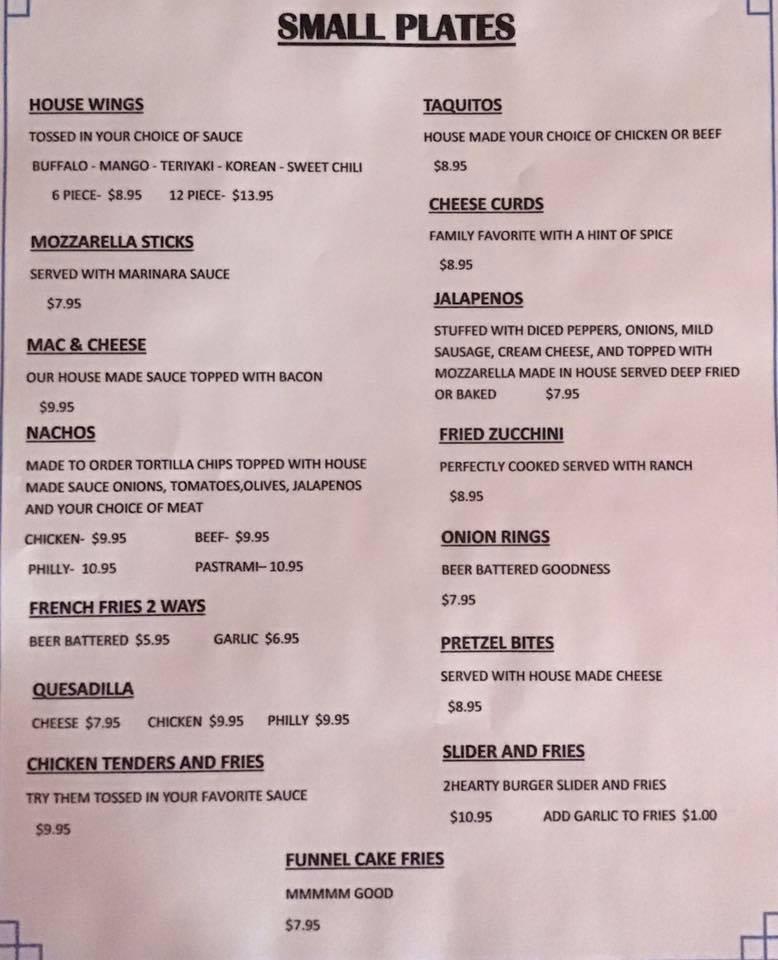 Menu at R Bar and Grill, Lake Havasu City