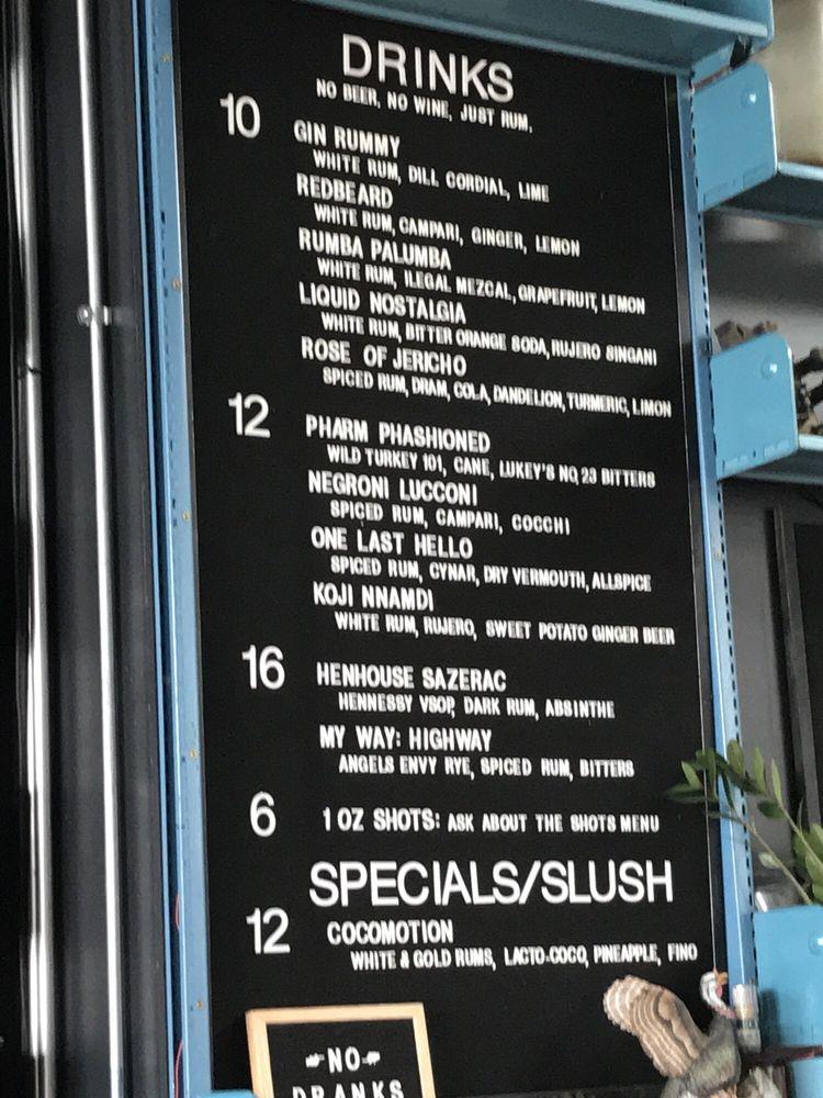 Menu at Cotton & Reed pub & bar, Washington