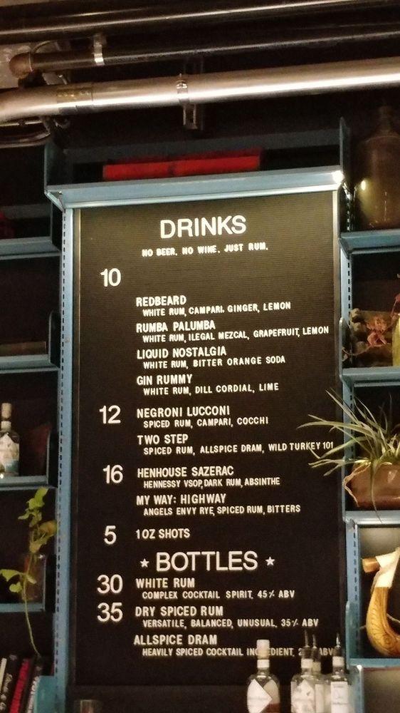 Menu at Cotton & Reed pub & bar, Washington