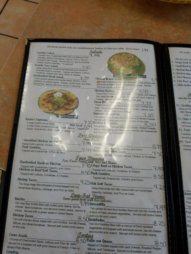 Menu at Burritos Lalo restaurant, Buellton