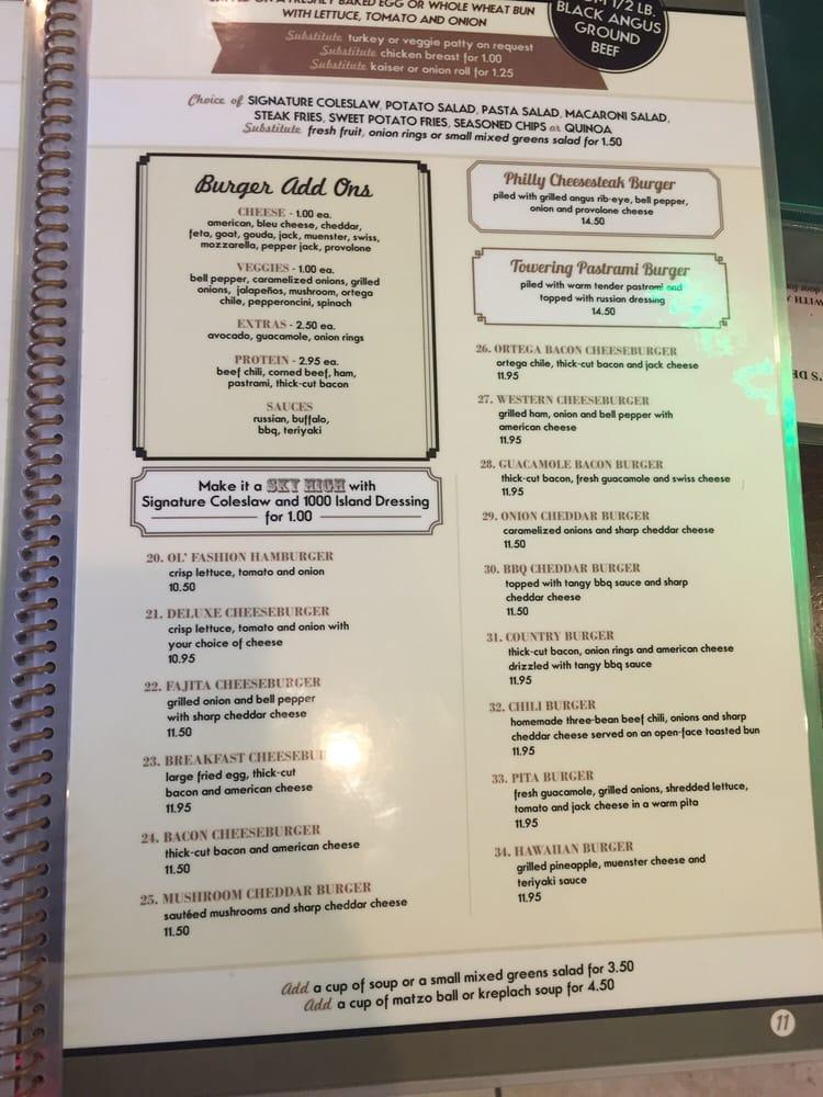 Menu at Pickles Deli Restaurant & Catering, Thousand Oaks