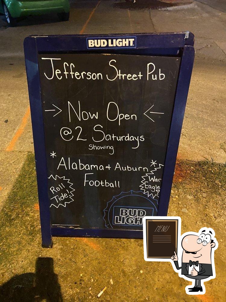 Jefferson Street Pub in Huntsville - Restaurant menu and reviews