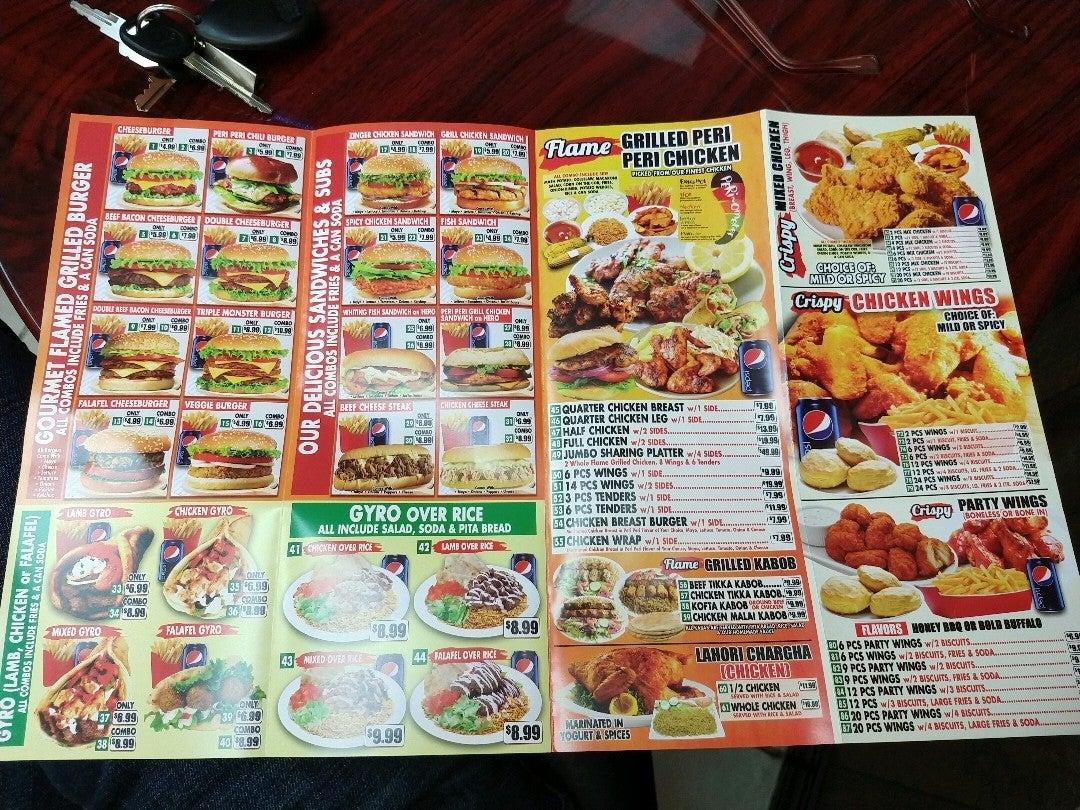 Menu at Zinger Halal Express BBQ, Bayonne