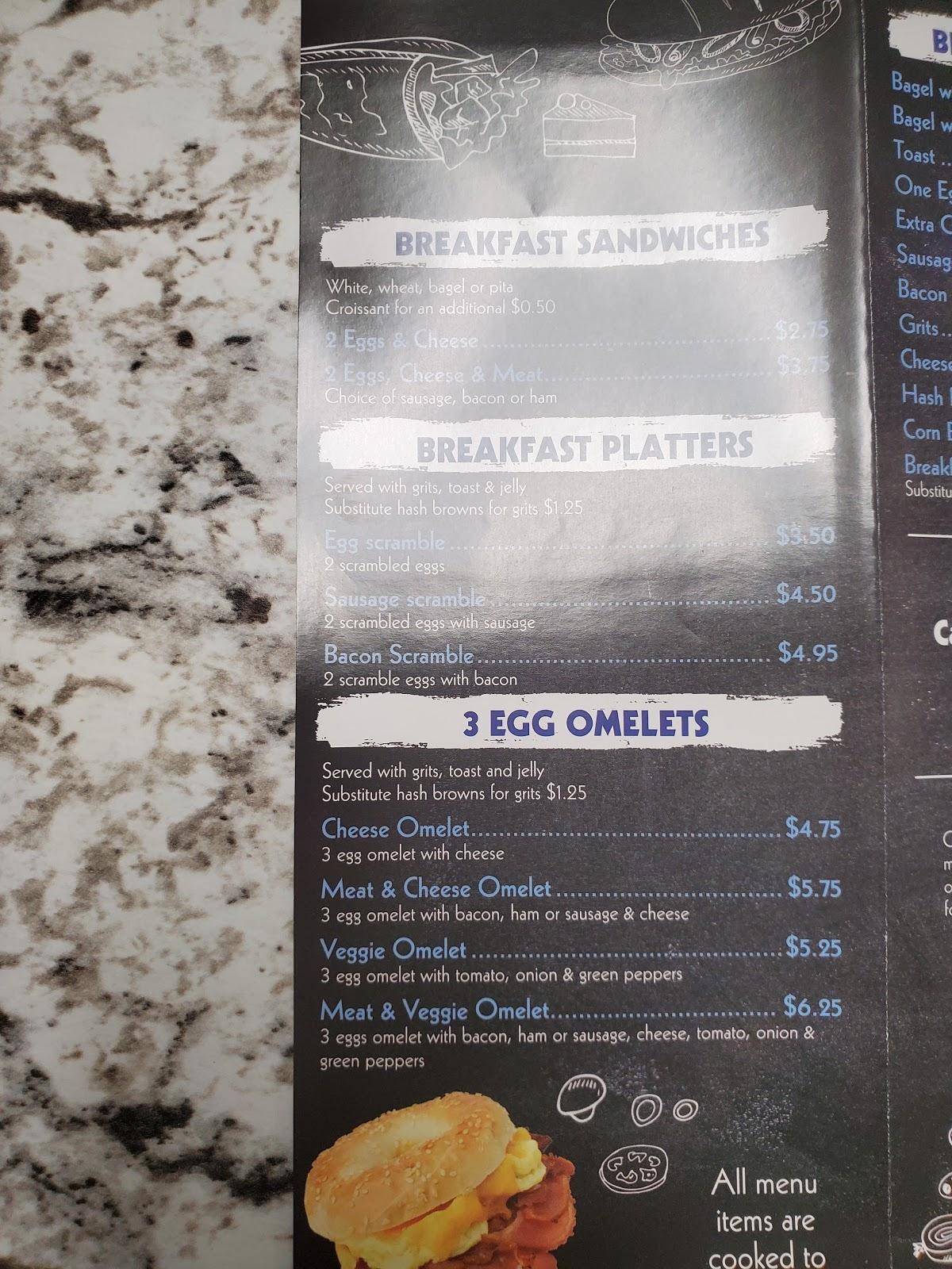 Menu at Baymeadows Cafe and Grill, Jacksonville