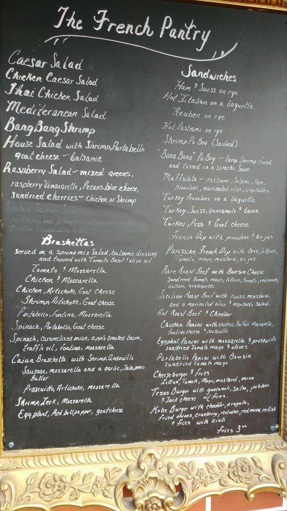 Menu At The French Pantry Restaurant Jacksonville   R9b9 Menu The French Pantry 2022 10 1 