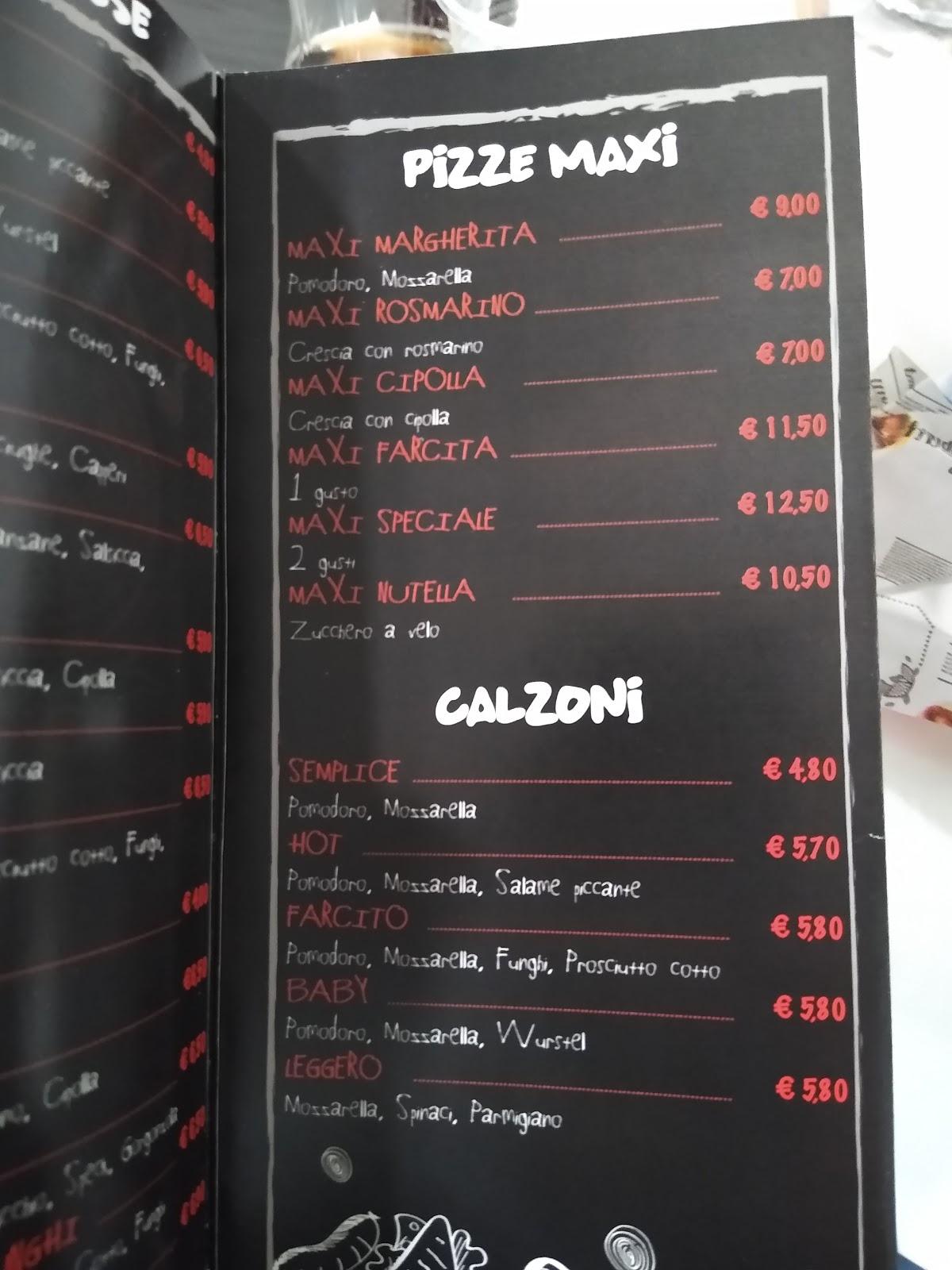Menu at Larita's Pizza pizzeria, Ancona