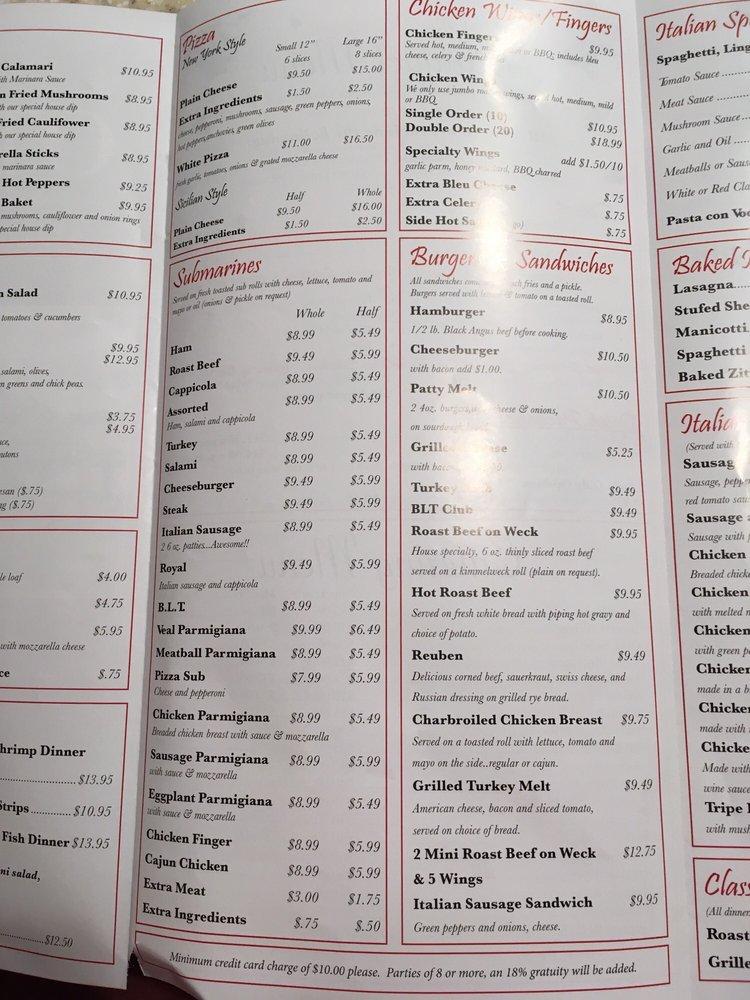 Menu at Otto's Restaurant, Cheektowaga