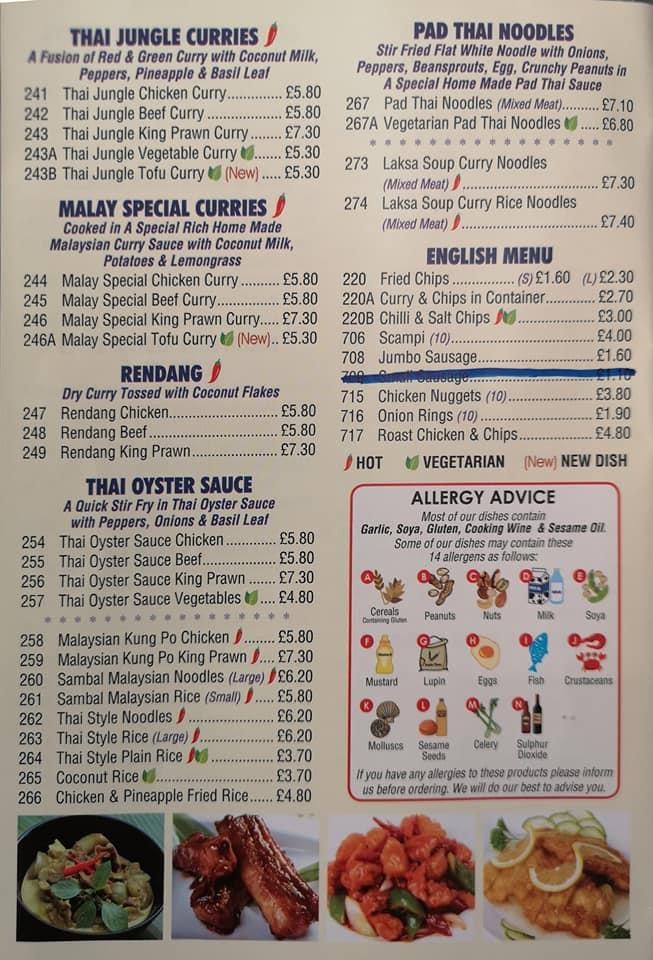 Menu At Oriental Express Chinese Takeaway Fast Food, Billingshurst, 9 ...