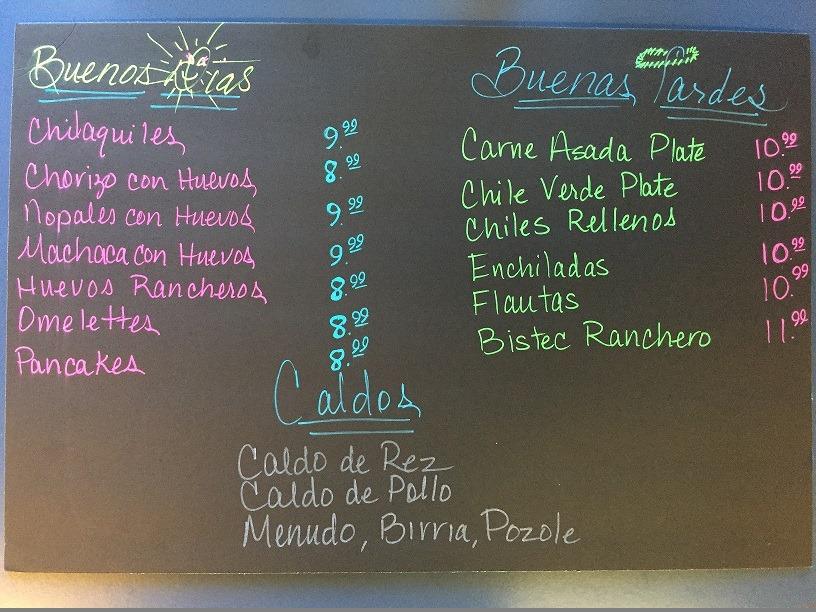 Menu at Olivia's Cafe, Watsonville