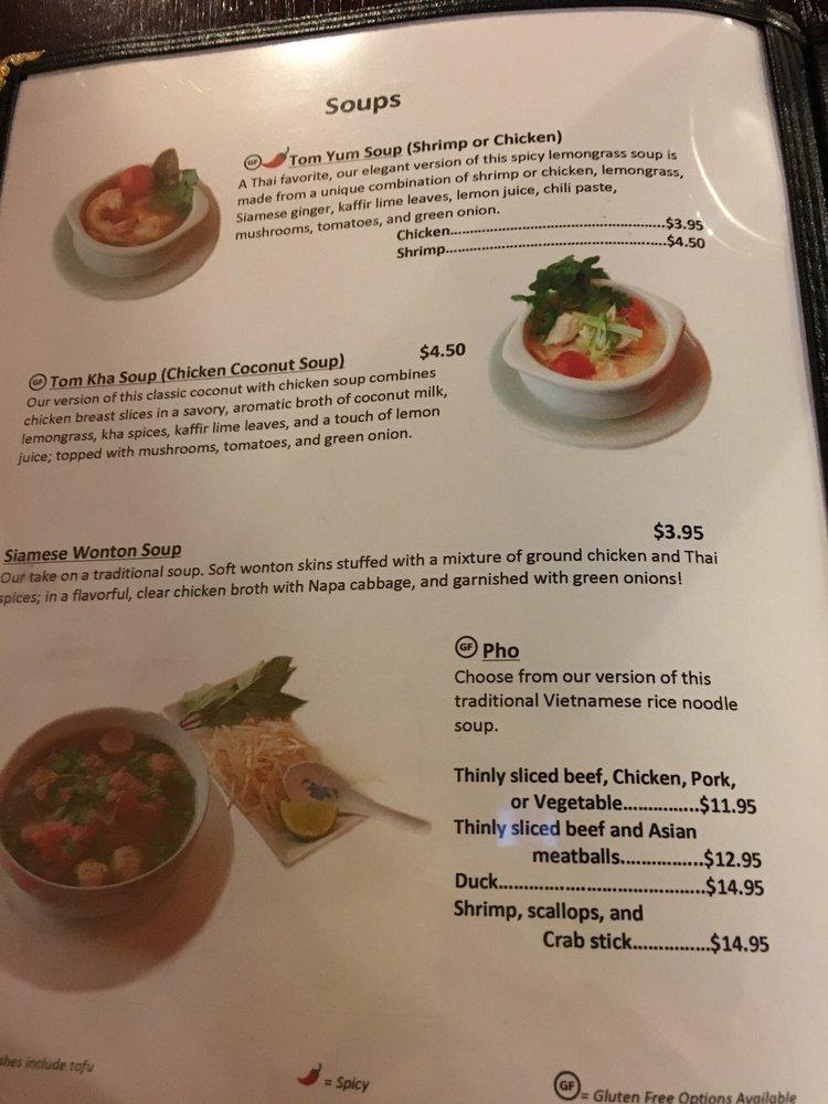 Menu at Lemongrass Grill Thai Restaurant and Bar, Munroe Falls