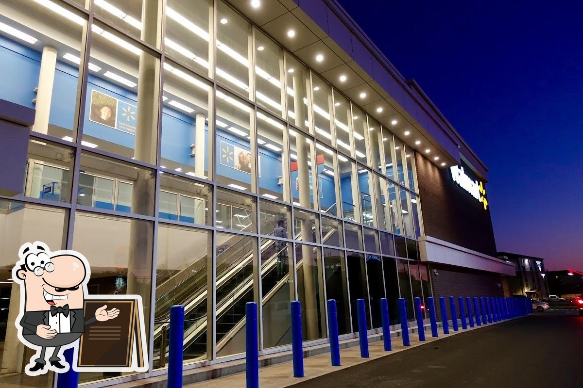 Walmart Supercenter Two Level Storefront Saugus Stock Footage