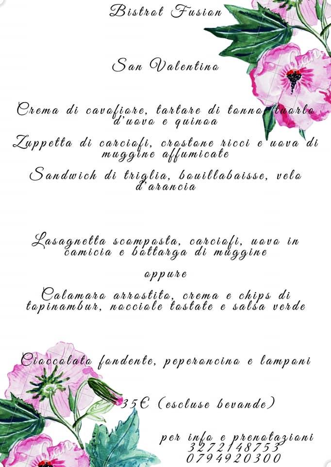 Menu di Bistro Restaurant Sassari 