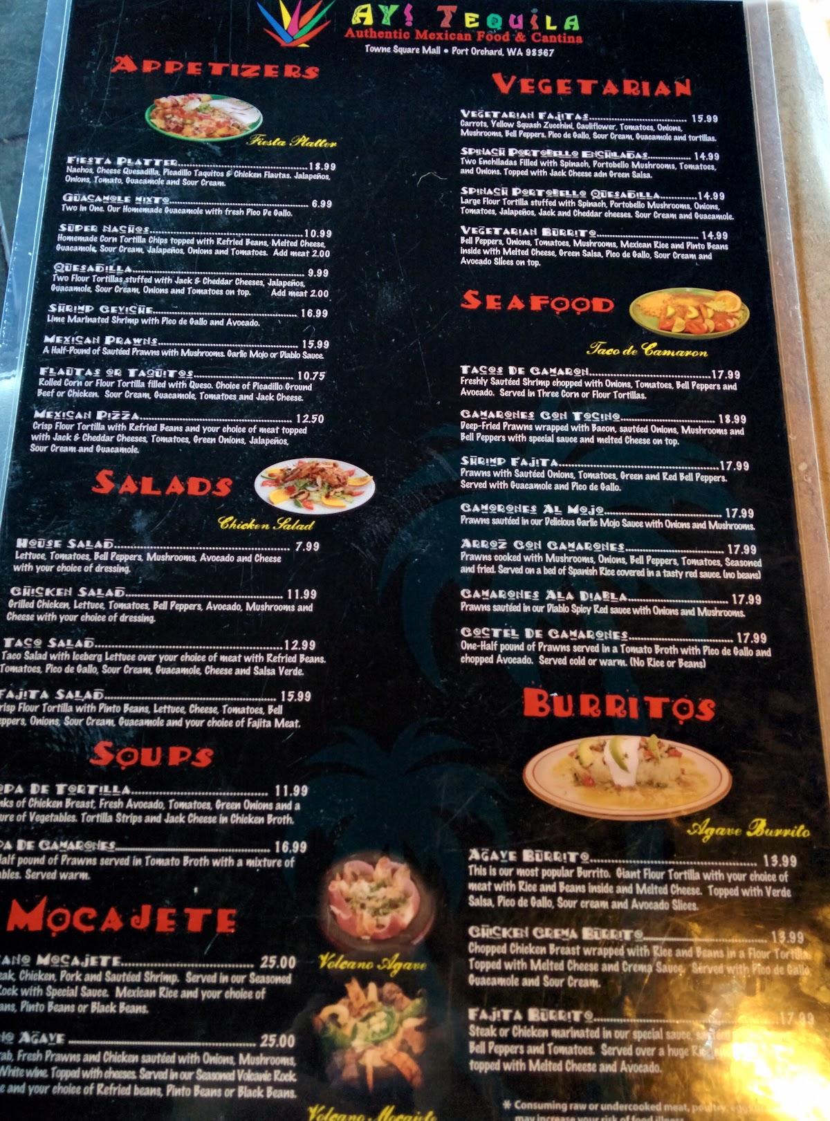 Menu at Taqueria El Rey 2.0 pub & bar, Port Orchard