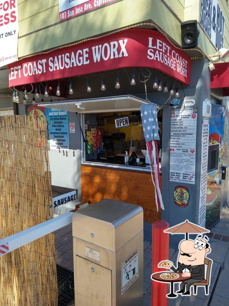 Left Coast Sausage Worx in Capitola Restaurant menu and reviews