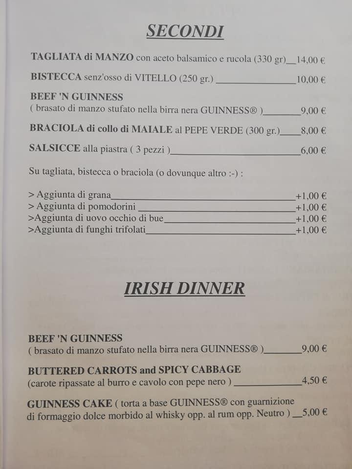 Menu di The Irish PUB 