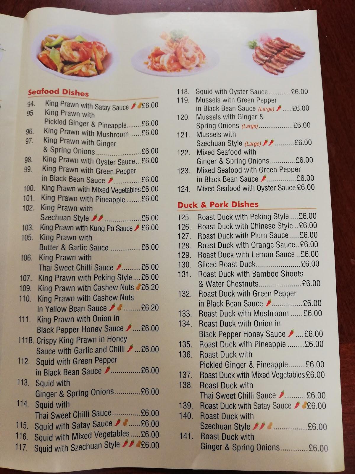 Menu at Lucky Bamboo Chinese Takeaway restaurant, SouthendonSea