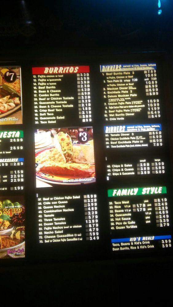 Menu at Rosa's Cafe & Tortilla Factory, Temecula