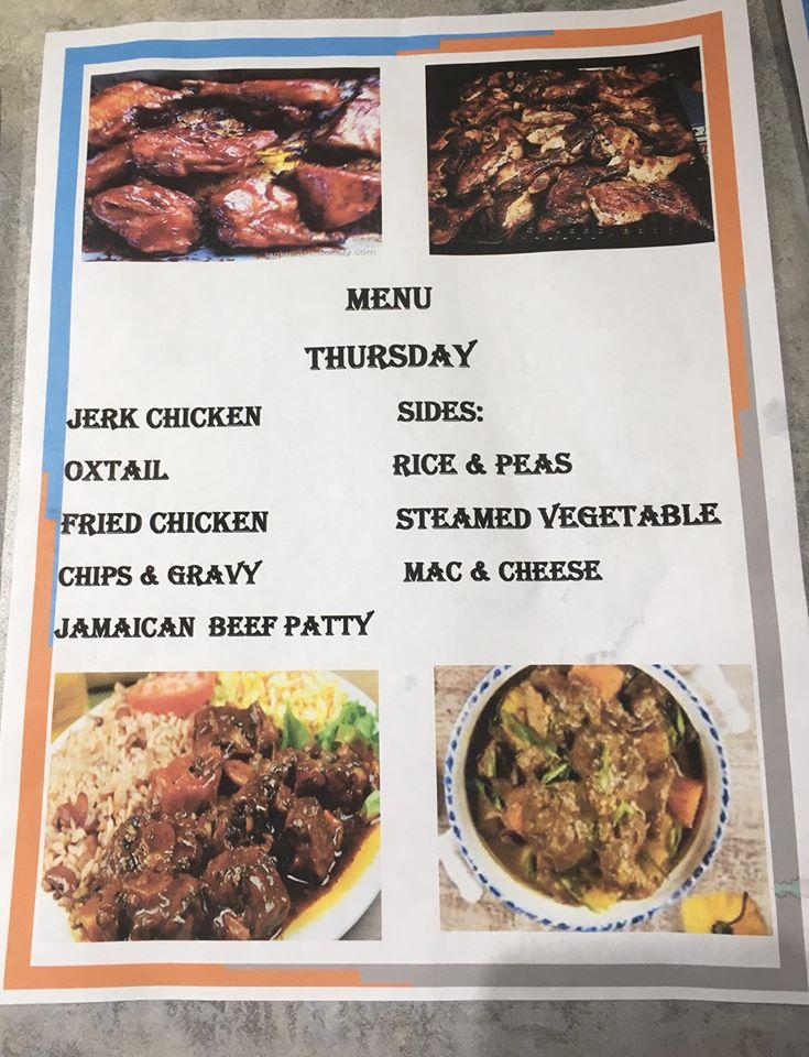 Menu at Chubby Jerk BBQ & Kitchen, Red Deer