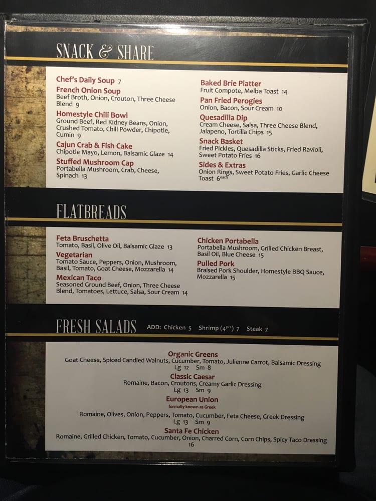 Menu at Mill Creek Pub and Restaurant, Orangeville