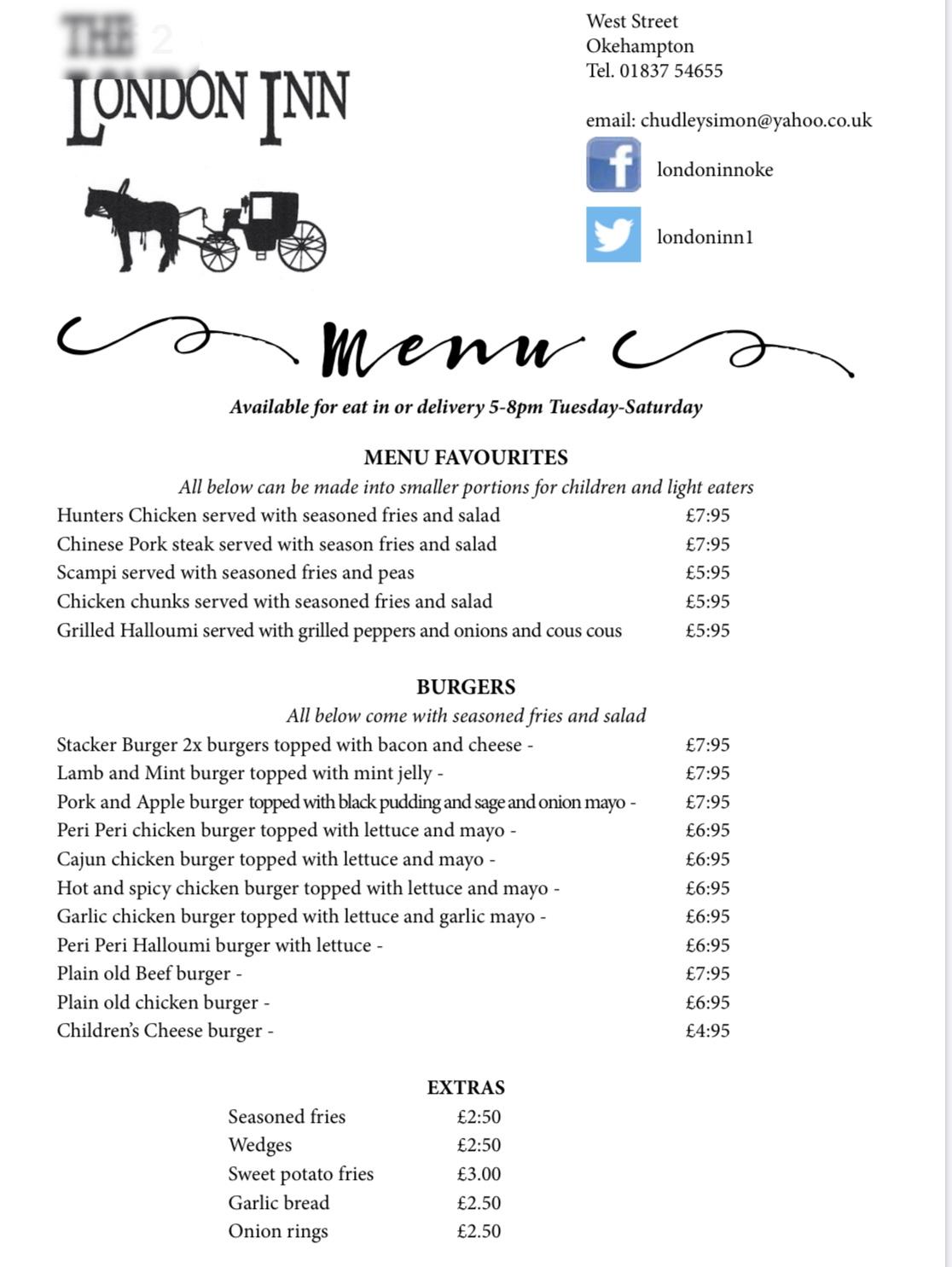 The London Inn in Okehampton Restaurant reviews