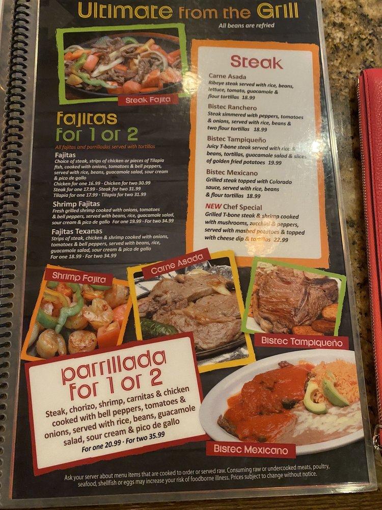 Menu at Don Juan Mexican Restaurant Brighton, Brighton